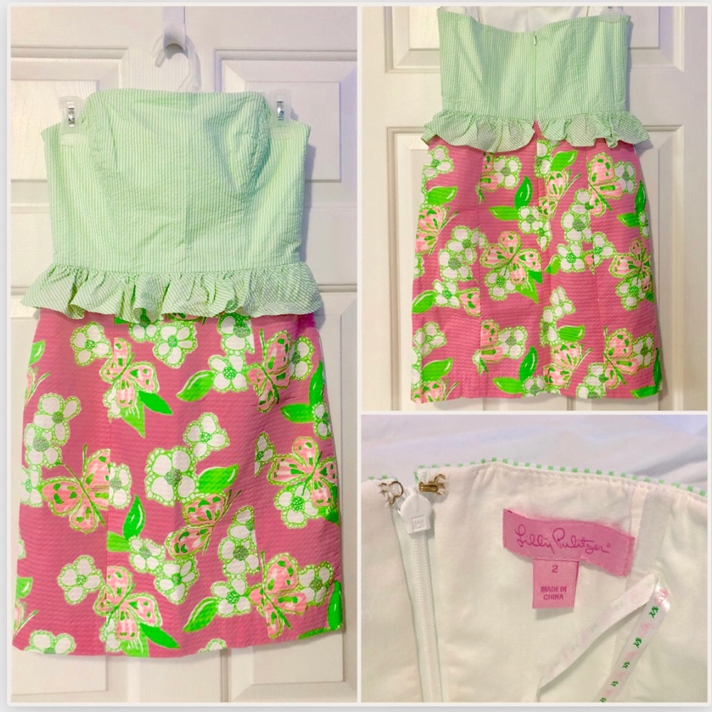 Lily Pulizter Strapless Sheath Dress